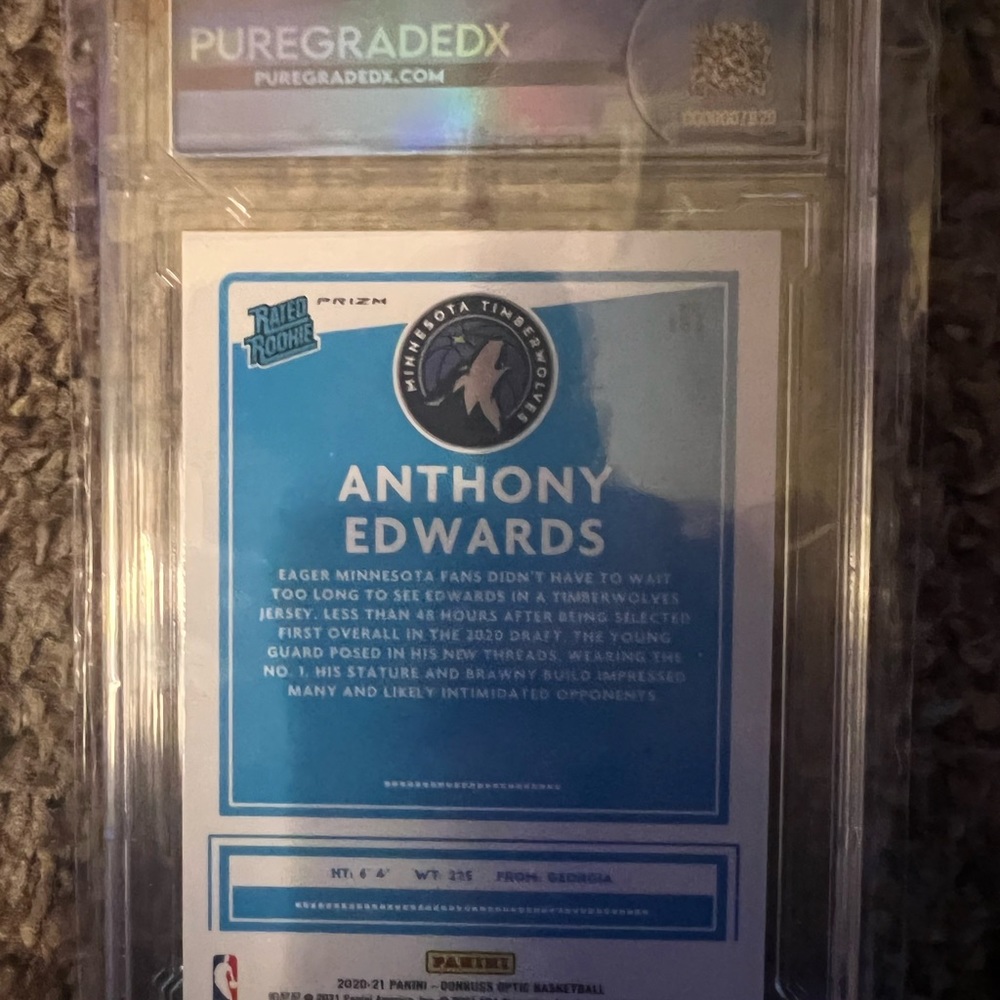 Anthony Edwards Rated Rookie - Picture 2 of 2